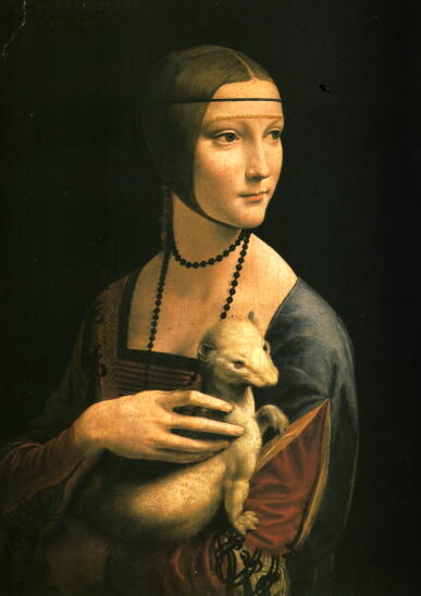 レオナルド・ダ・ヴィンチ　白貂を抱く婦人の肖像