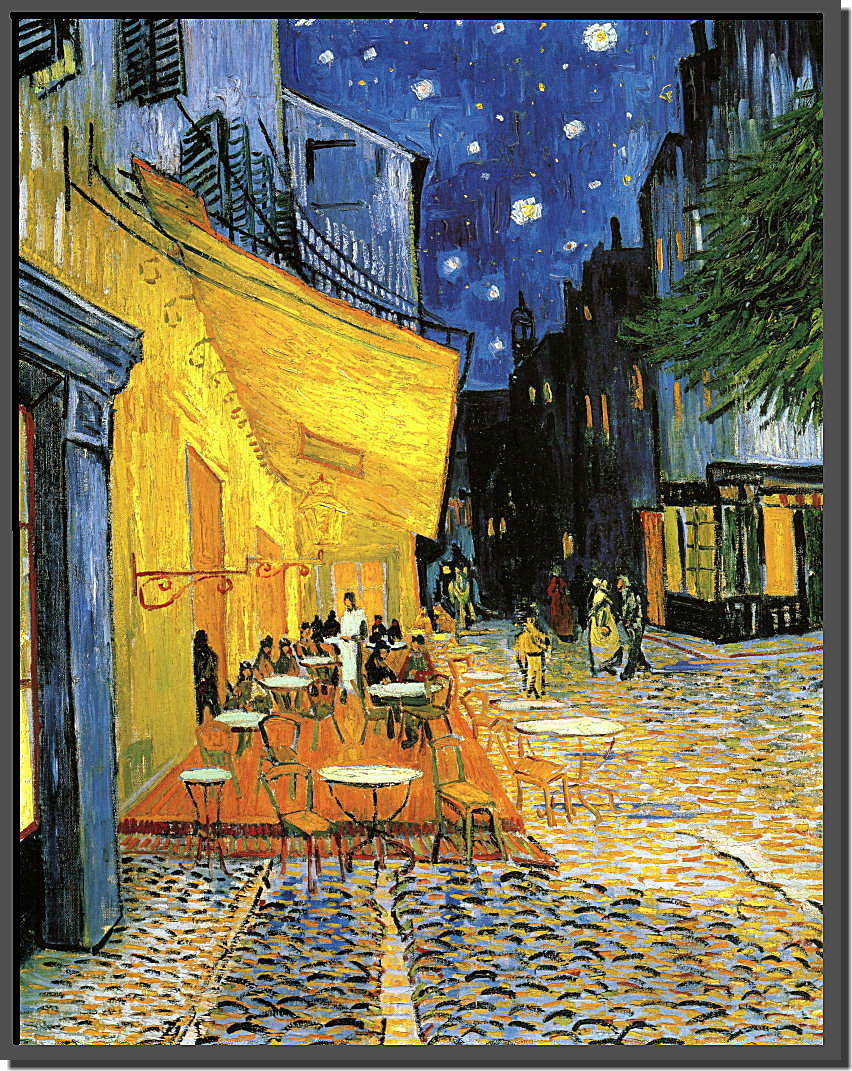 ゴッホ　夜のカフェ・テラス